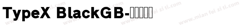 TypeX BlackGB字体转换